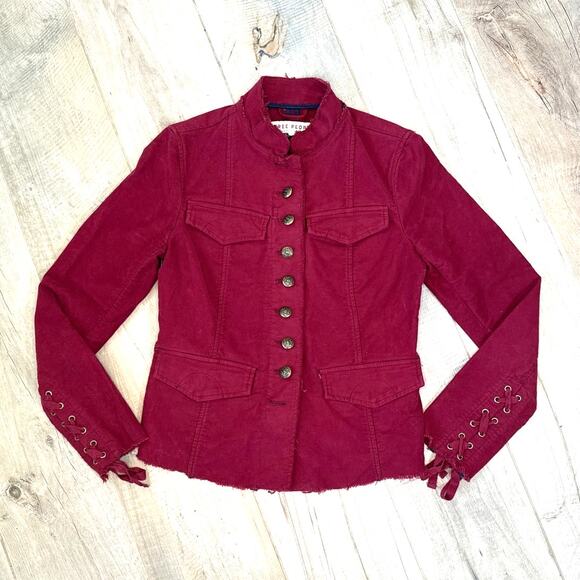 Free People Button Up Jacket Women's Size Small - Picture 1 of 8